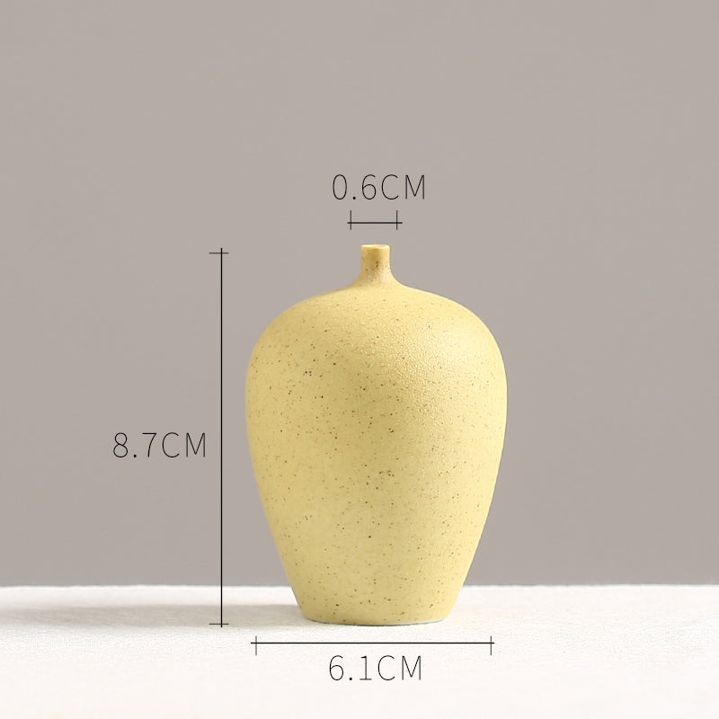 4-piece  Textured Ceramic Vase set