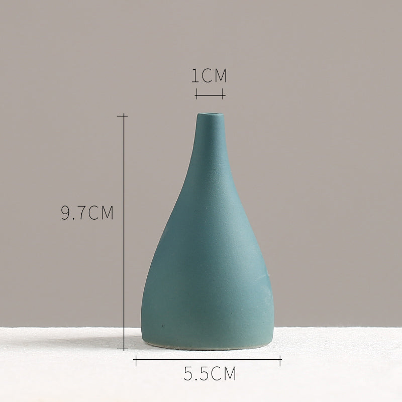 4-piece  Textured Ceramic Vase set