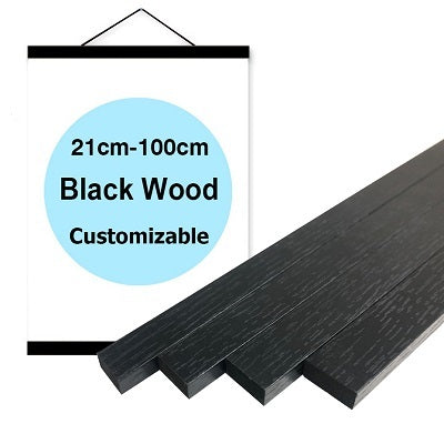 Pine Wood Magnetic Poster Hanger Natural Frame