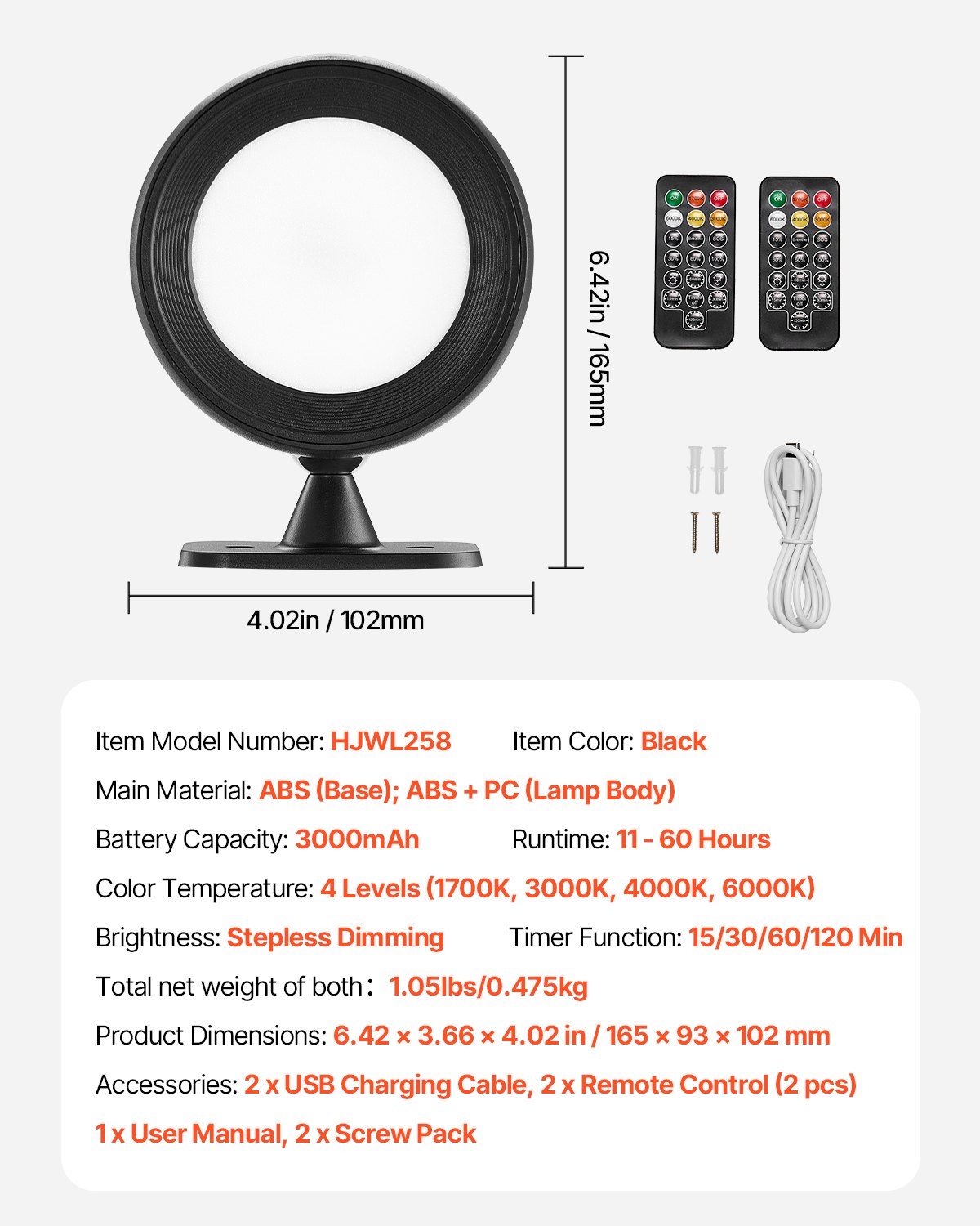 Rechargeable Magnetic Wall Sconce Lamp – Cordless LED Light