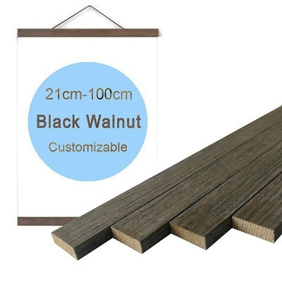 Pine Wood Magnetic Poster Hanger Natural Frame