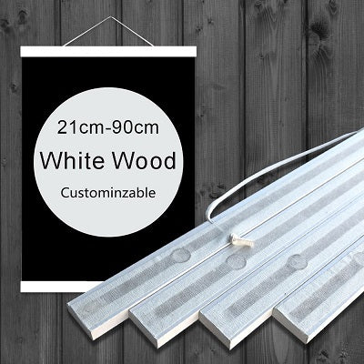 Pine Wood Magnetic Poster Hanger Natural Frame