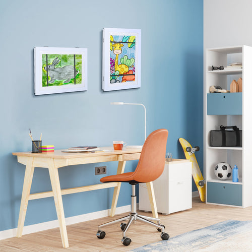 Kids Art Frame Front Opening Wooden Frame
