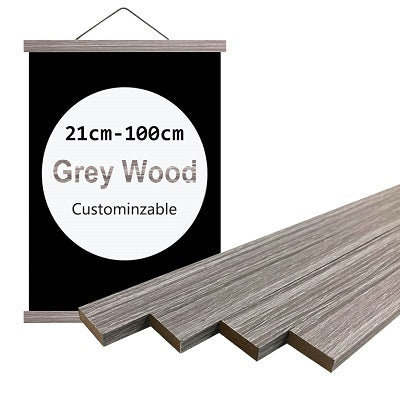 Pine Wood Magnetic Poster Hanger Natural Frame